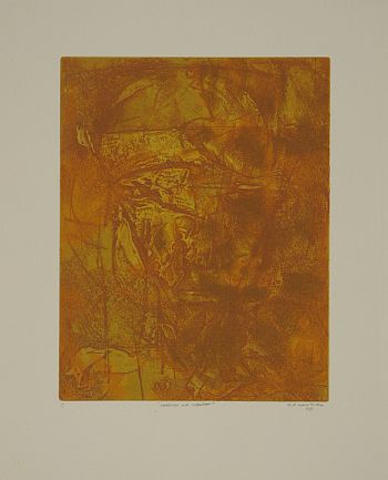 Click the image for a view of: Kagiso Pat Mautloa. Version of orange. 2009. Intaglio prints. 496X391mm